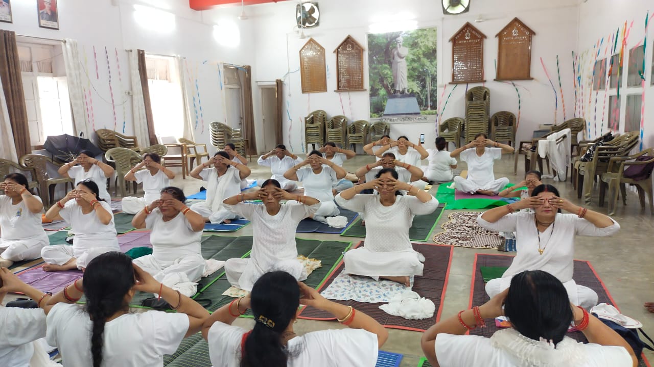 Conducting Yoga Session Indoors