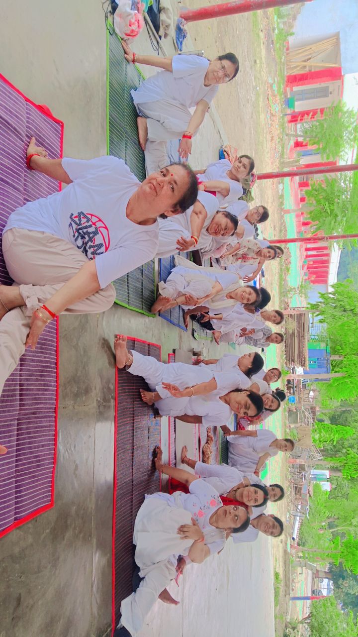 Conducting Yoga Session